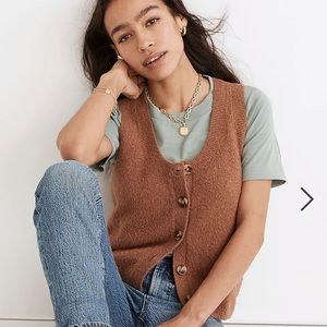 Madewell Kneale Button-Front Sweater Vest